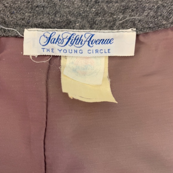 Vintage Saks Fifth Avenue Wool Skirt Sz 8 - Picture 3 of 4